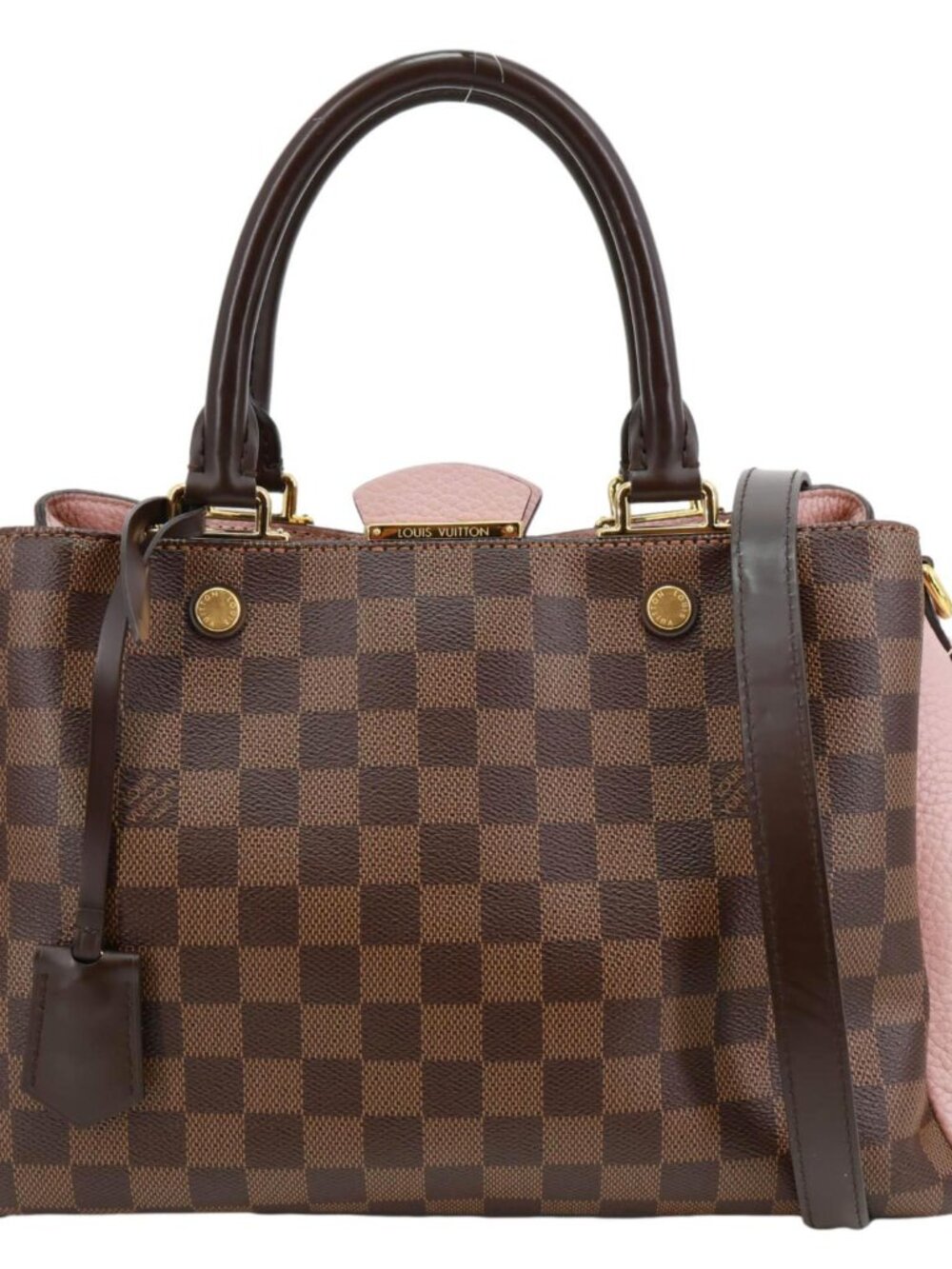 Louis Vuitton  Brittany Damier Ebene Shoulder Bag Rose Ballerine